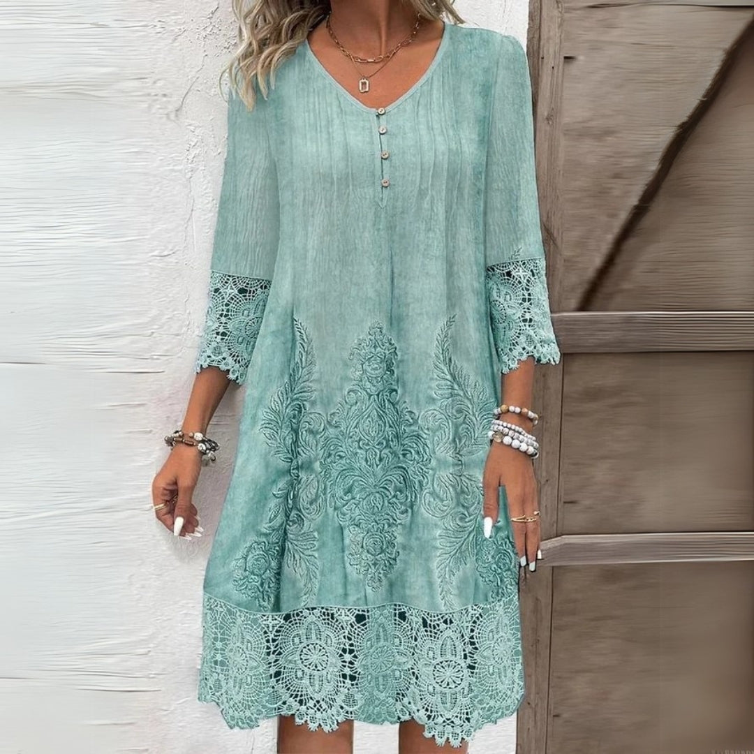 Abito midi floreale da donna