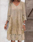 Abito midi floreale da donna