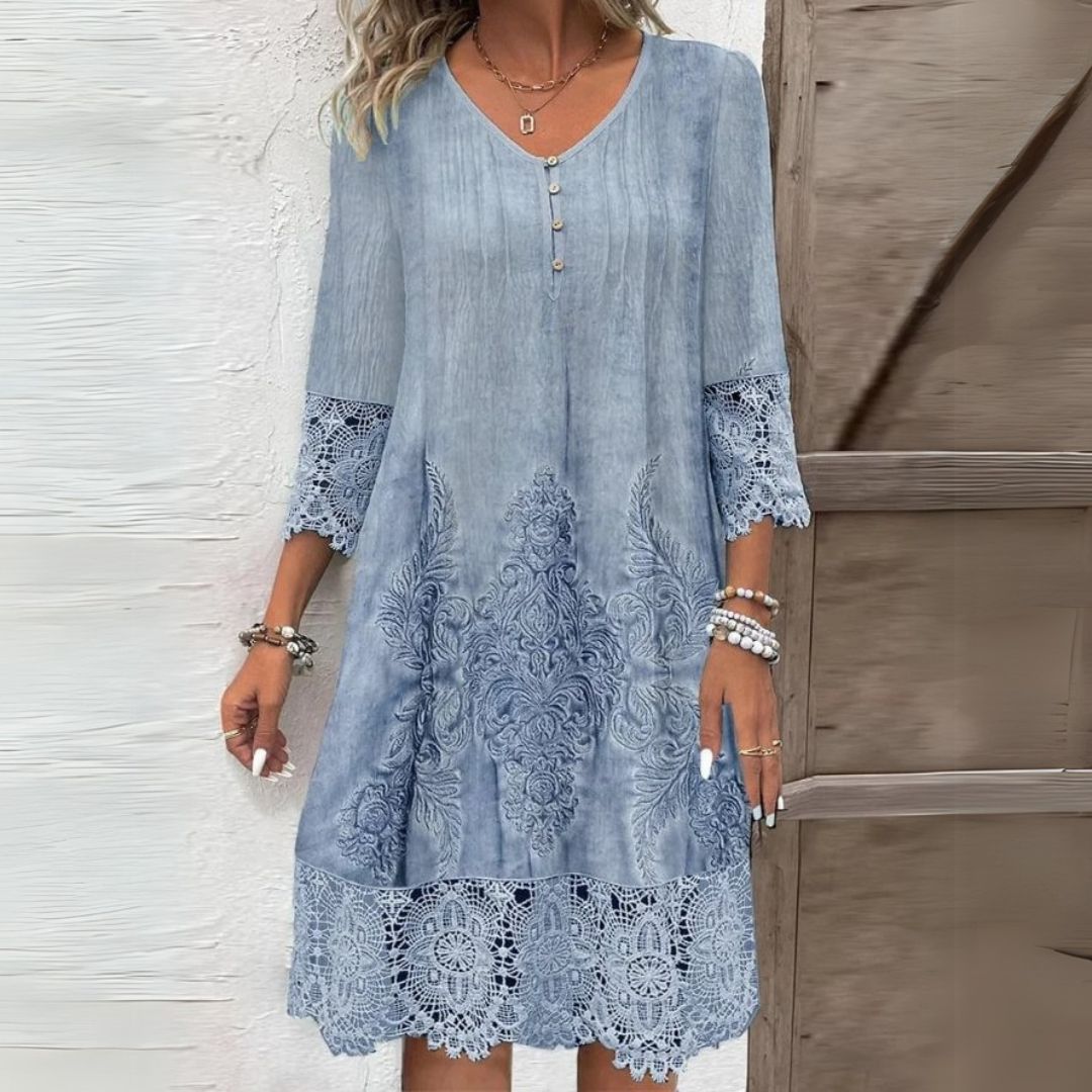 Abito midi floreale da donna