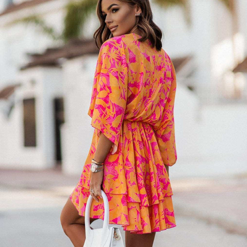 Abito Mini Floreale da Donna