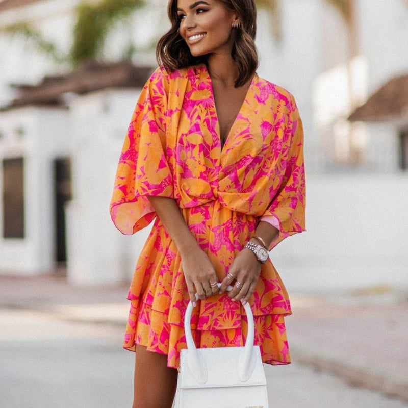 Abito Mini Floreale da Donna