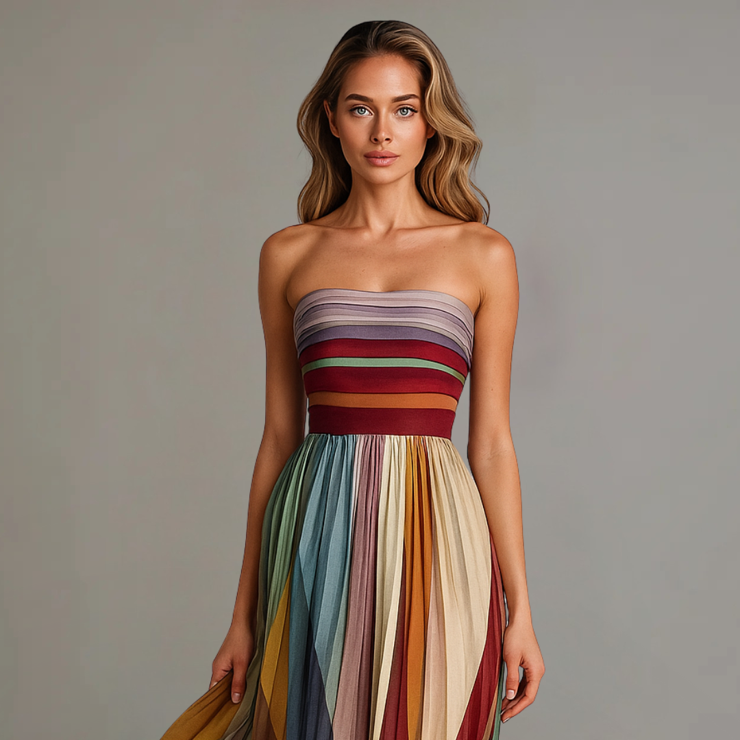 Abito lungo da festa glamour da donna