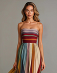 Abito lungo da festa glamour da donna