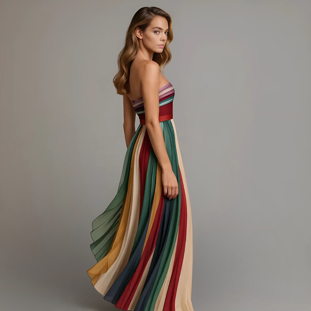 Abito lungo da festa glamour da donna