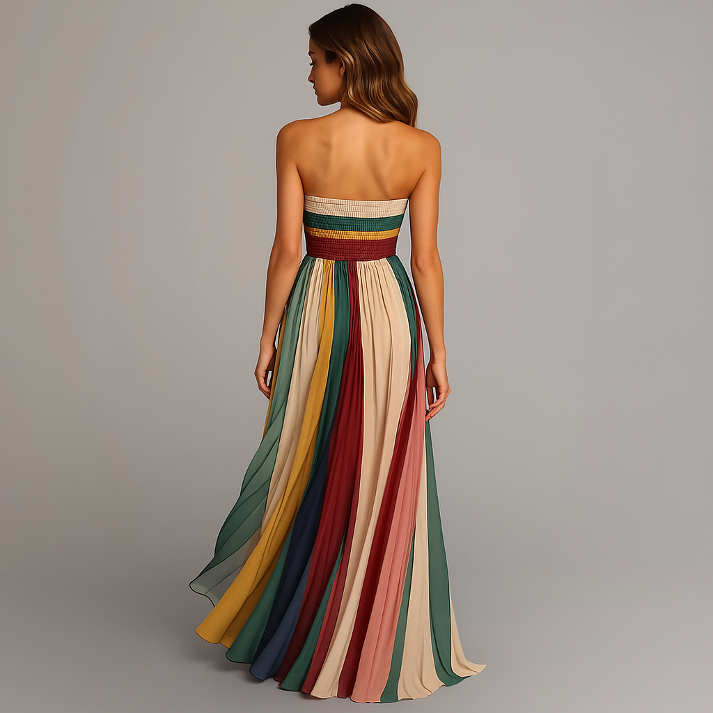 Abito lungo da festa glamour da donna