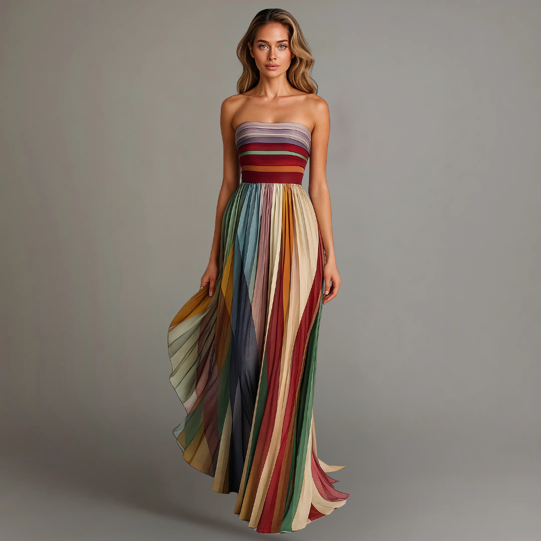 Abito lungo da festa glamour da donna