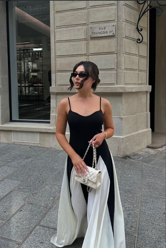 Abito lungo in pizzo da donna per invitate a matrimoni