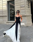 Abito lungo in pizzo da donna per invitate a matrimoni