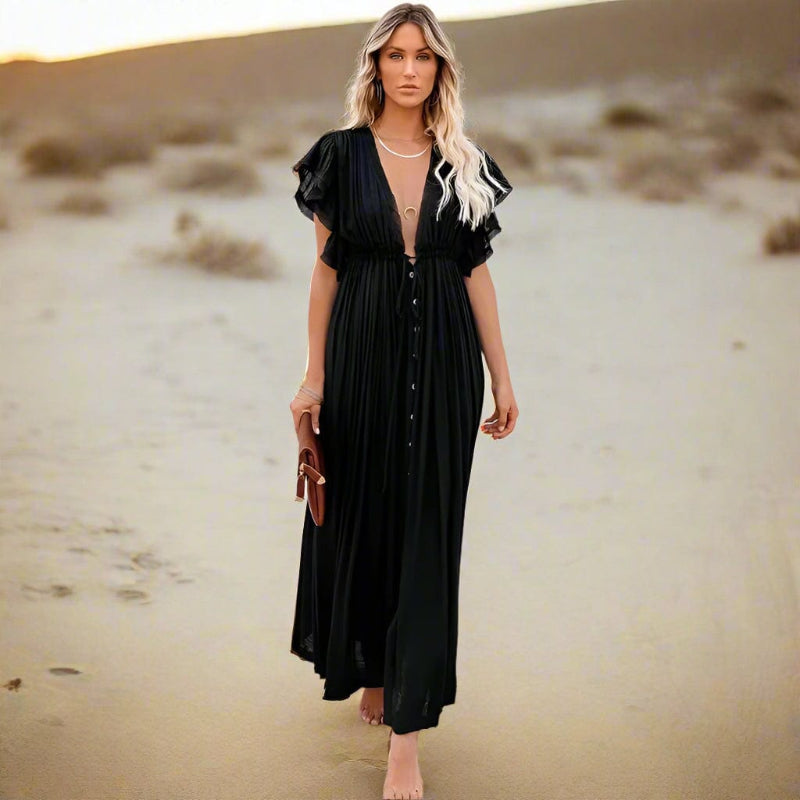 Abito lungo da donna - Copricostume estivo da spiaggia