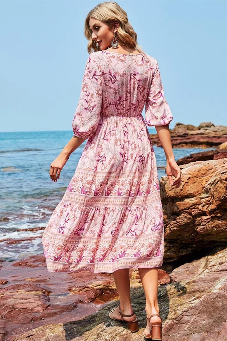 Abito lungo da donna per la primavera