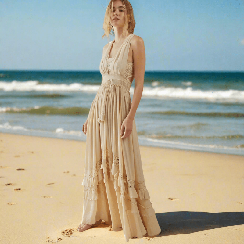 Abito lungo da donna per le giornate estive in spiaggia