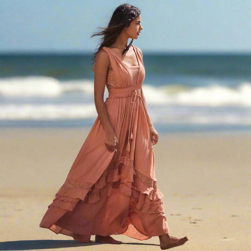 Abito lungo da donna per le giornate estive in spiaggia