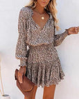 Vestito Mini Donna con Stampa Leopardo