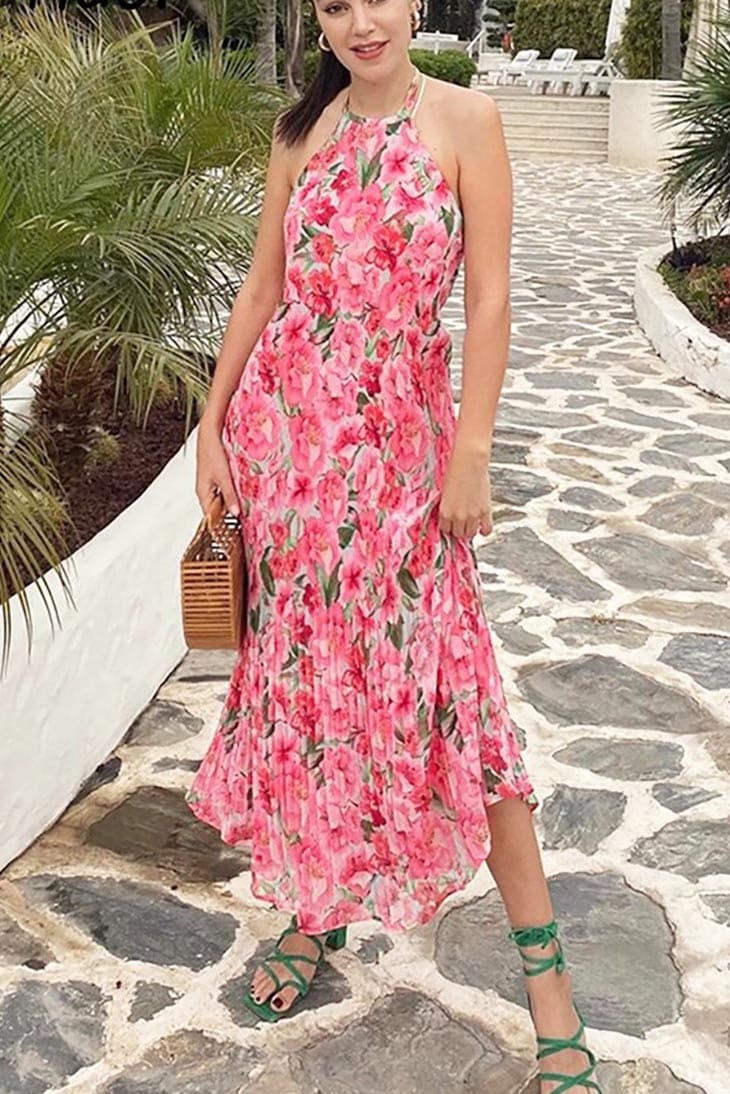 Abito Maxi Rosa da Donna