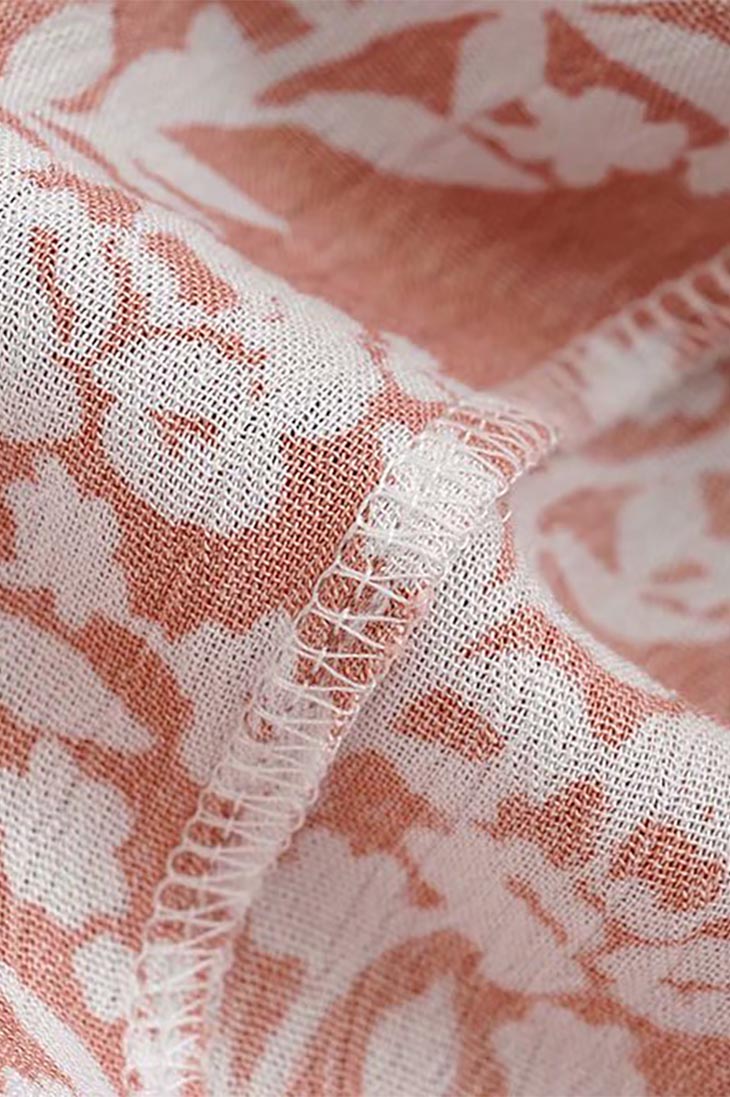 Abito lungo rosa da donna con scollo a incrocio