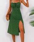 Abito midi a pois da donna