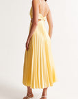 Abito lungo da donna con scollo a V per invitati a matrimoni - Abbigliamento elegante da sera