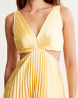 Abito lungo da donna con scollo a V per invitati a matrimoni - Abbigliamento elegante da sera