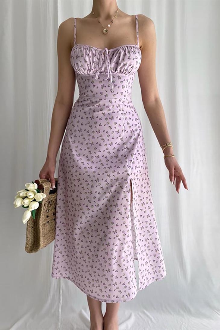 Abito Midi Vintage da Donna