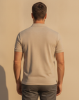 Polo Uomo in Misto Lino – Traspirante e Fresca per l'Estate - vista posteriore