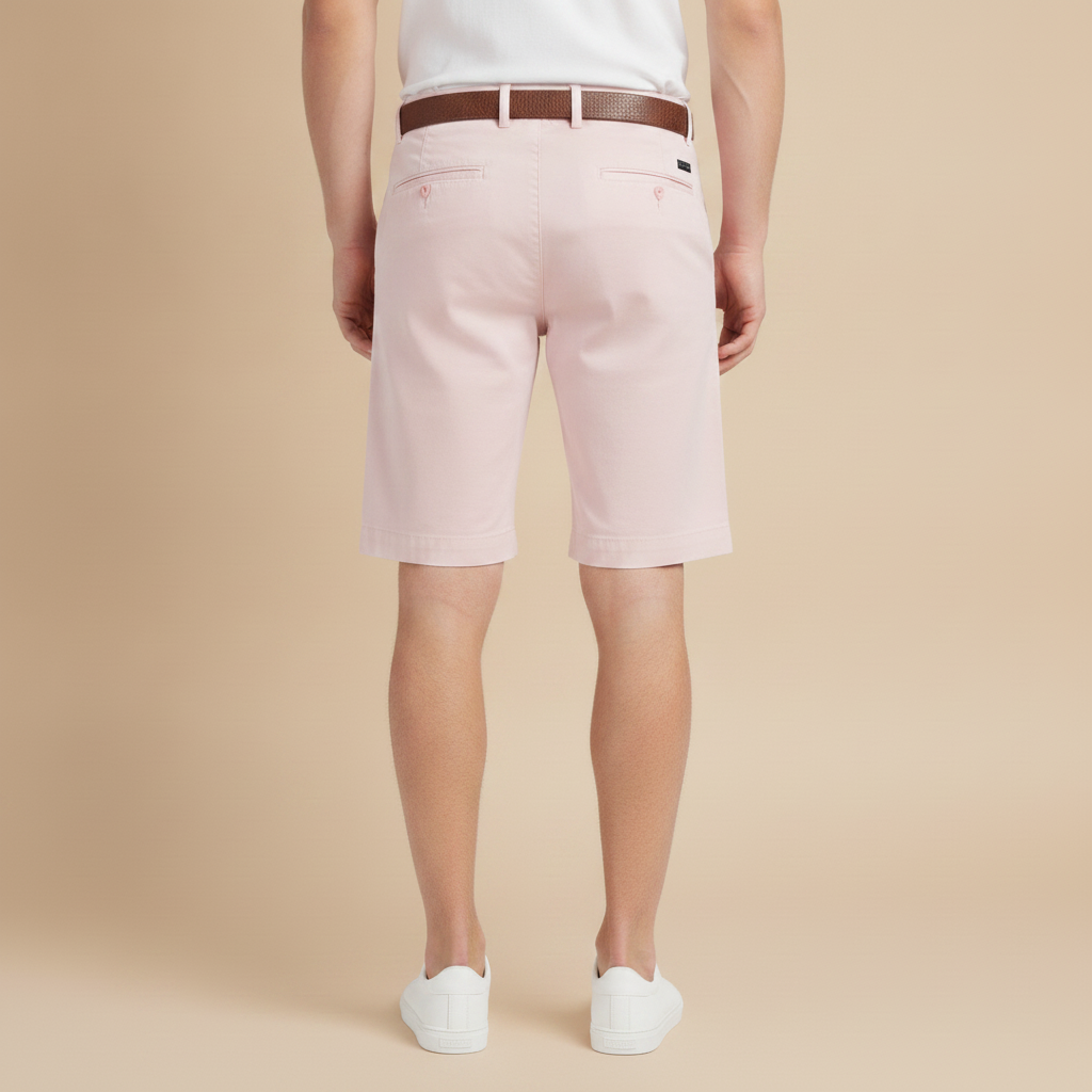 Pantaloncini Chino Uomo Colori Pastello – Estate Elegante e Fresca - vista posteriore