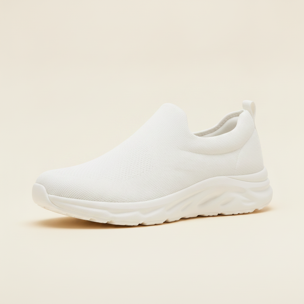 Sneakers Uomo Comfort Memory Foam – Massima Comodità Tutto il Giorno - Bianco