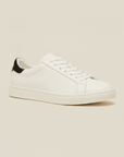 Sneakers Uomo Bianche Classiche – Stile Tennis Senza Tempo - Bianco e Nero