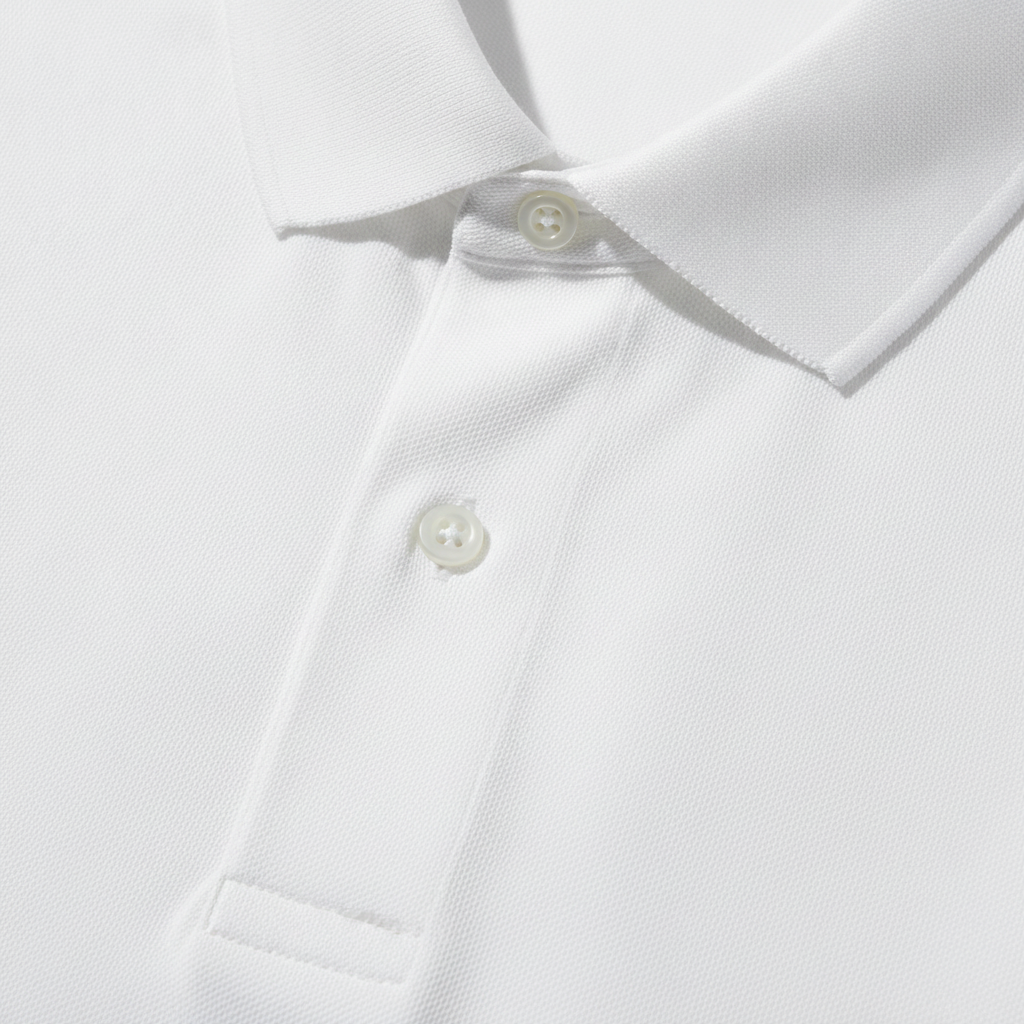 Polo Uomo in Cotone Mercerizzato – Finitura Lucida Premium - dettaglio