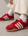 Adidas Ballerine Flamboyan Vivid Red x Bad Bunny ballerine donna in rosso - dettaglio tomaia