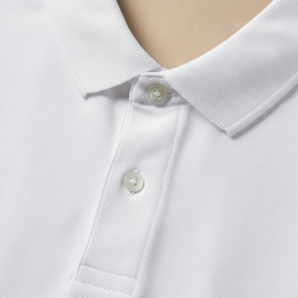 Polo Uomo Tinta Unita Basic – Essenziale Versatile del Guardaroba - dettaglio
