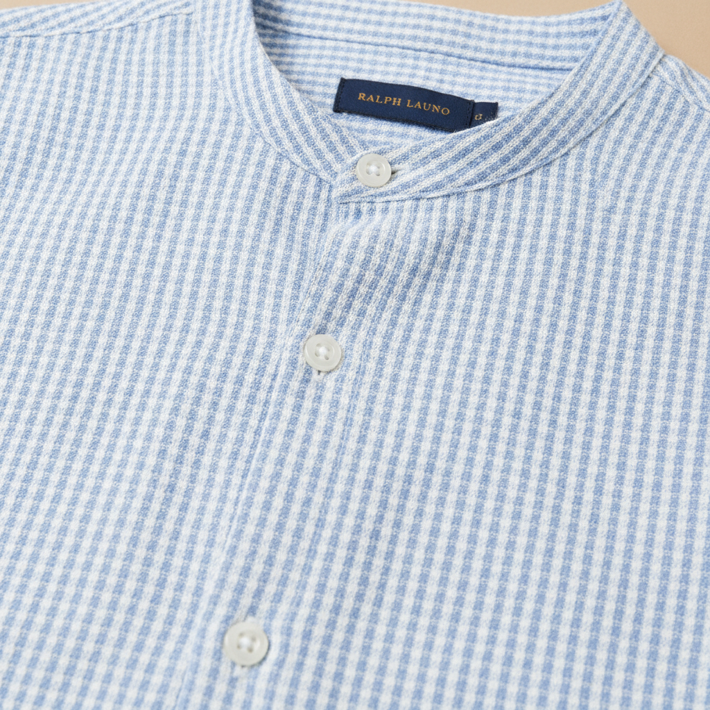 Completo Coordinato Uomo Camicia Seersucker e Pantaloncini - dettaglio