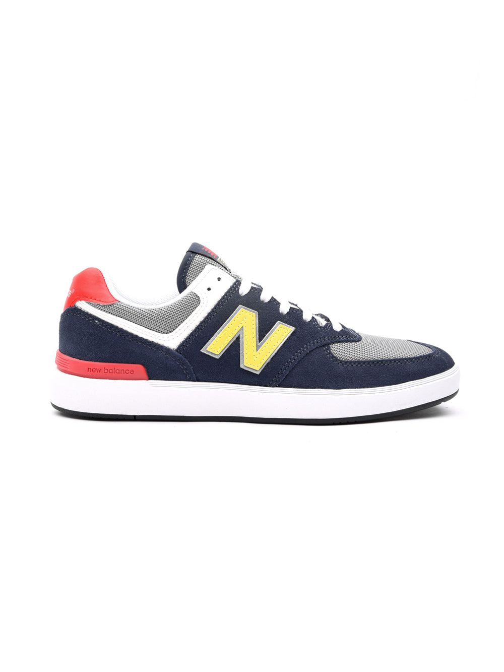 new balance 574 navy yellow scarpe uomo