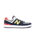new balance 574 navy yellow scarpe uomo