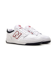 new balance basse white navy scarpe unisex