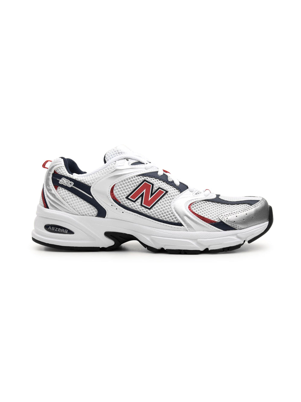 new balance 530 white silver metallic navy red scarpe unisex