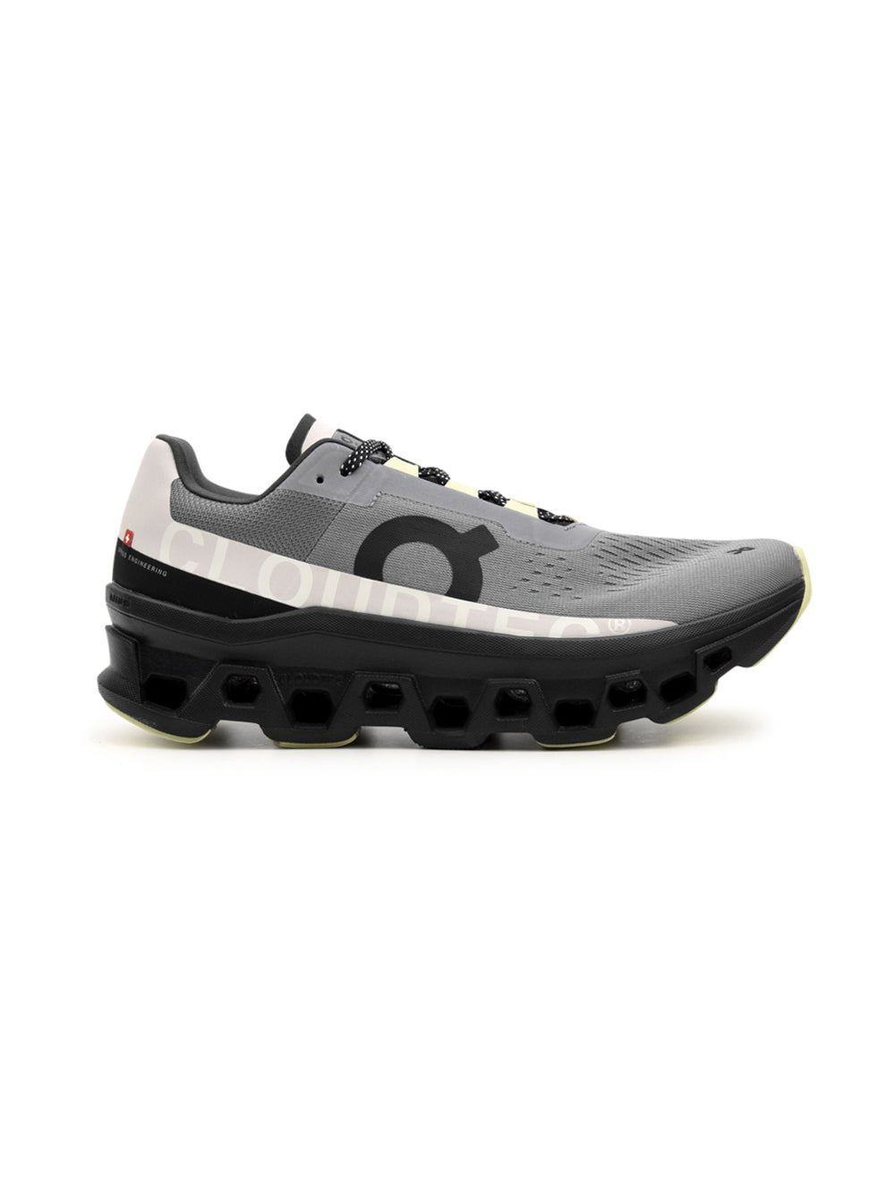 On Running Cloudmonster scarpe uomo in grigio - vista laterale