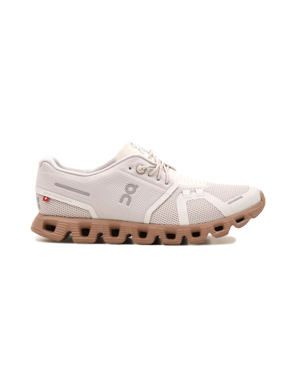 On Running Cloud 5 scarpe donna in beige - vista laterale