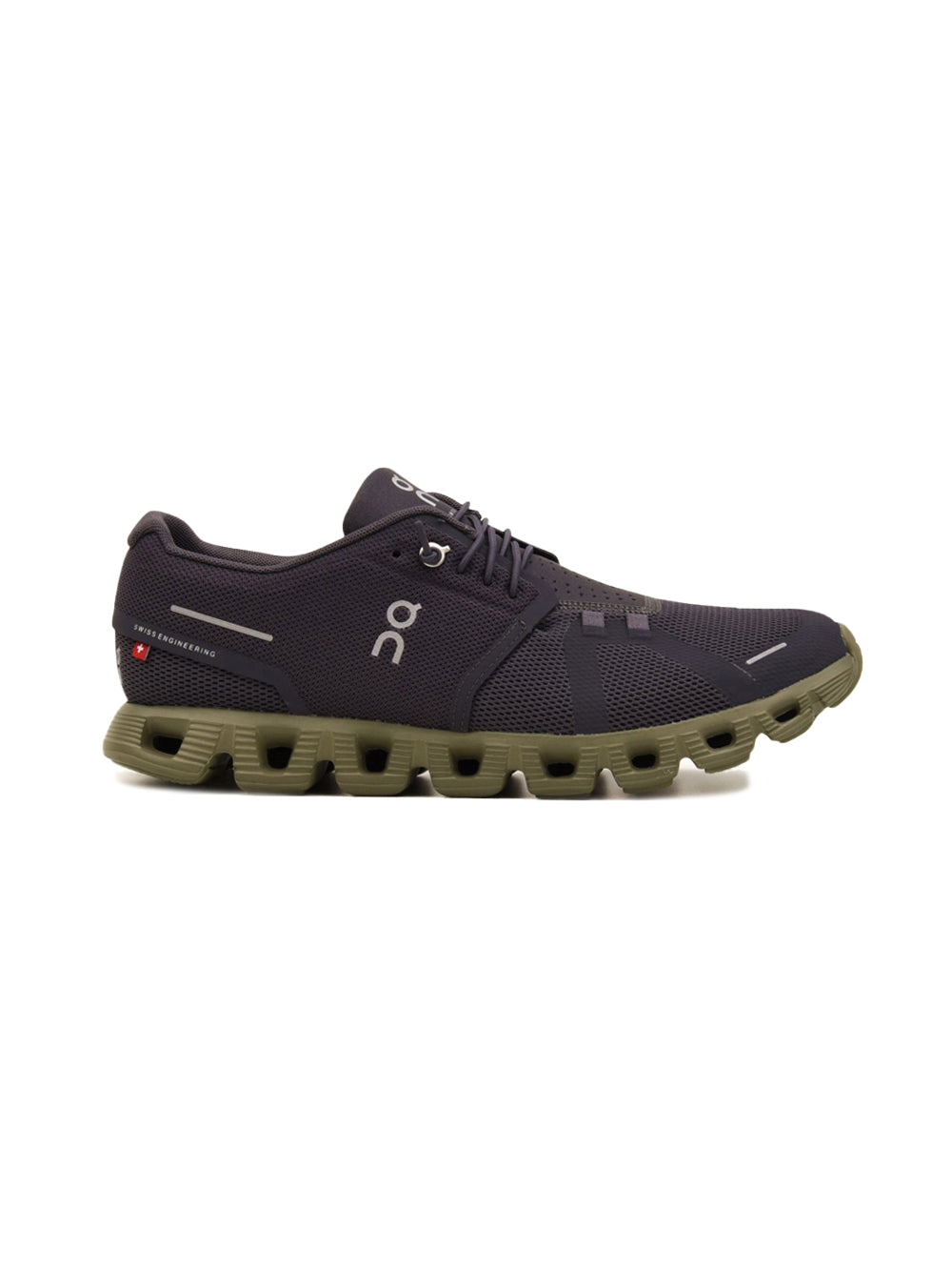 On Running Cloud 5 scarpe uomo in grigio - vista laterale