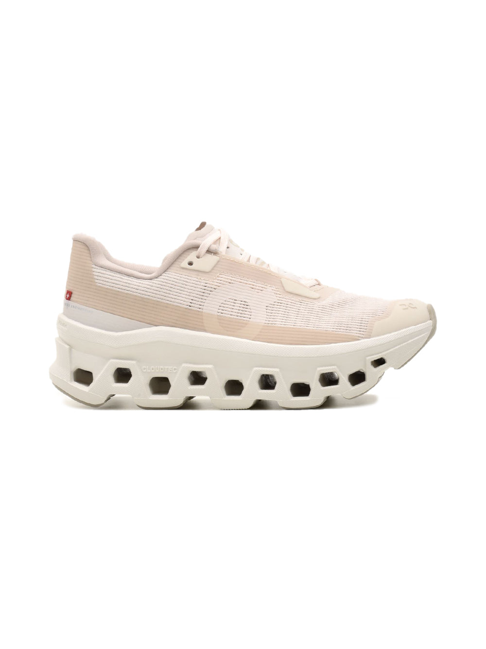 On Running Cloudmonster Void scarpe donna in bianco - vista laterale