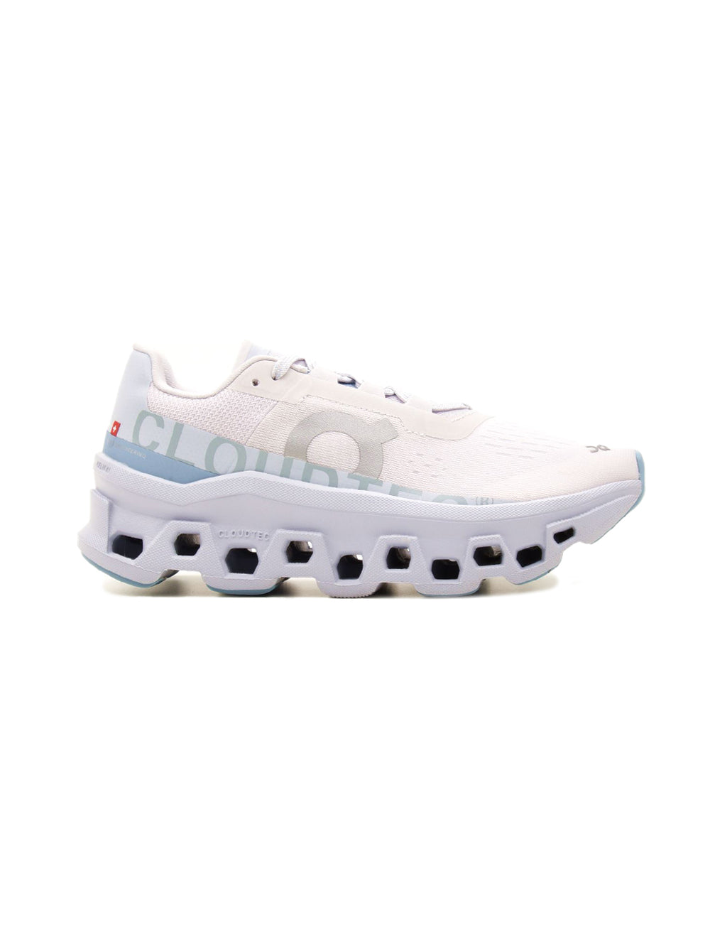 On Running Cloudmonster scarpe donna in bianco - vista laterale