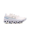 On Running Cloudmonster scarpe donna in bianco - vista laterale