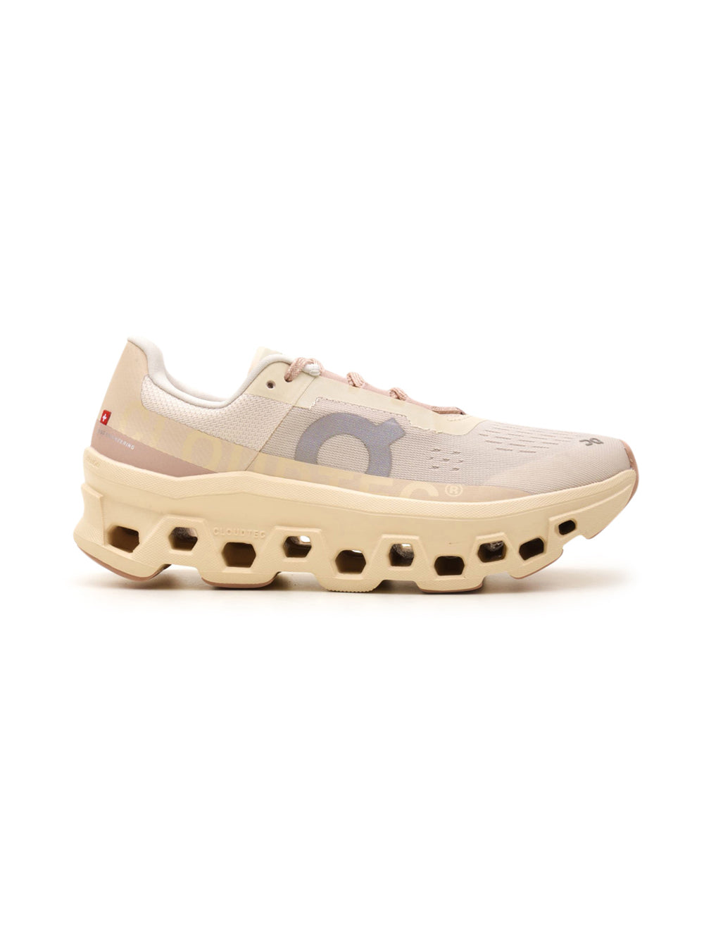 On Running Cloudmonster scarpe donna in rosa - vista laterale