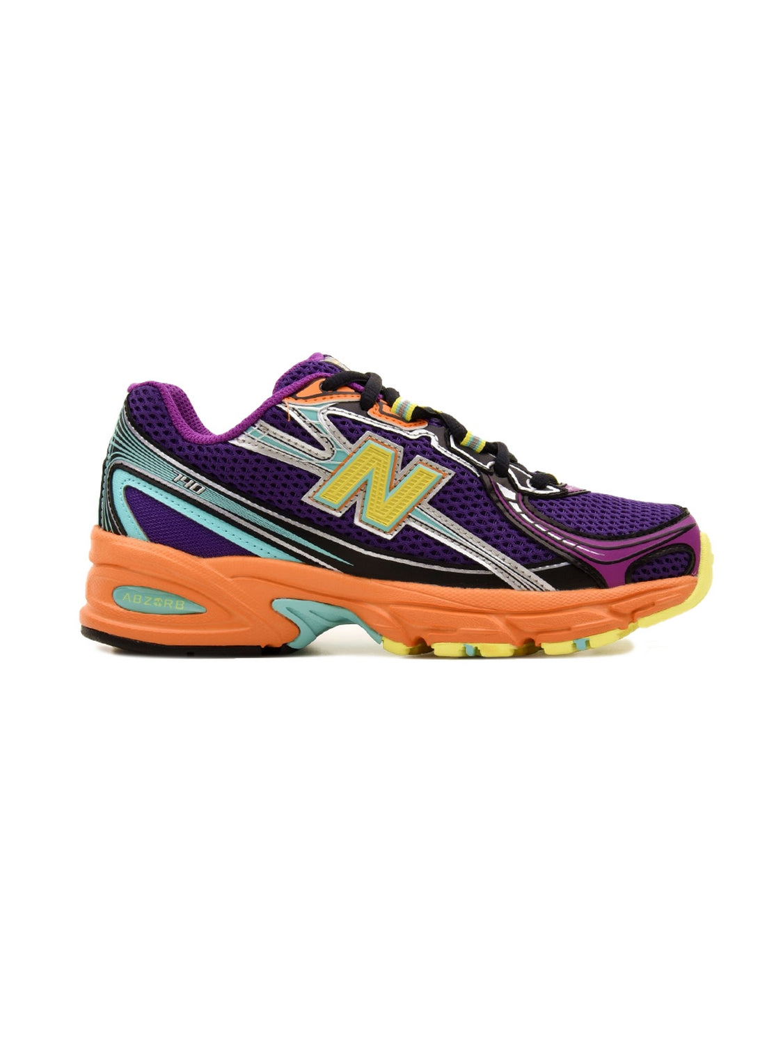 new balance 740 purple yellow orange scarpe unisex