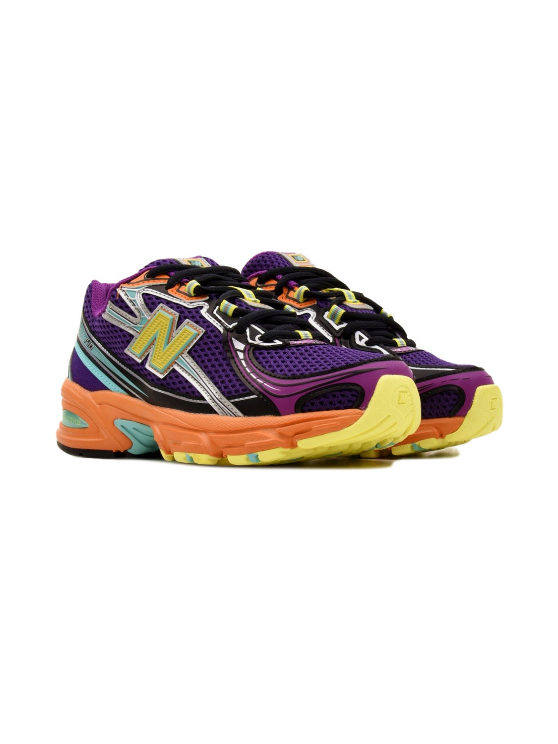 new balance 740 purple yellow orange scarpe unisex