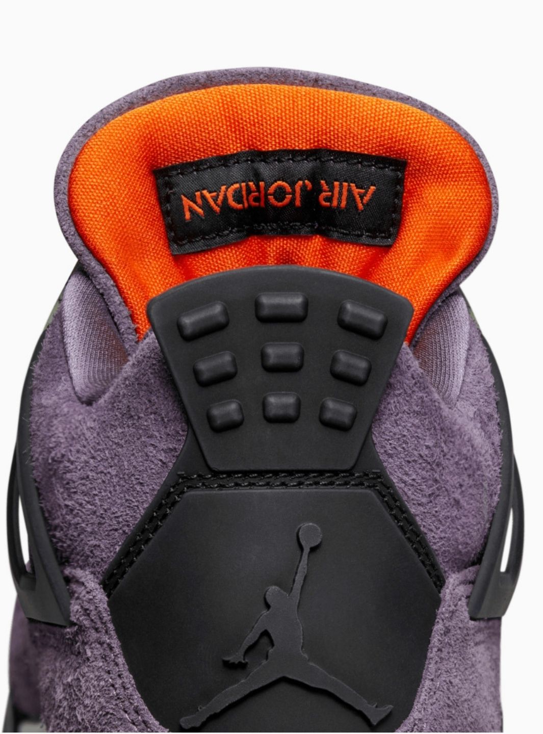 Nike Air Jordan 4 Retro Canyon Purple sneakers alte in viola bianco - vista dall'alto