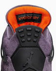 Nike Air Jordan 4 Retro Canyon Purple sneakers alte in viola bianco - vista dall'alto