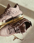 Nike Air Jordan 4 Retro A Ma Maniére Violet Ore sneakers alte in viola grigio - dettaglio tomaia