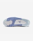 Nike Air Jordan 4 Retro Aluminum Forget Me Not sneakers alte in bianco azzurro - vista laterale