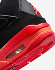 Nike Air Jordan 4 Retro Black Infrared Barely Volt sneakers alte in nero verde - dettaglio tomaia