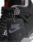 Nike Air Jordan 4 Retro Bred Reimagined sneakers alte in nero rosso - dettaglio tomaia